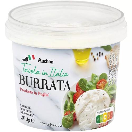 burrata décorée par styliste culinaire packaging