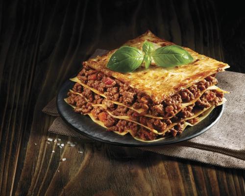 lasagnes montées par styliste culinaire spécialisée packaging