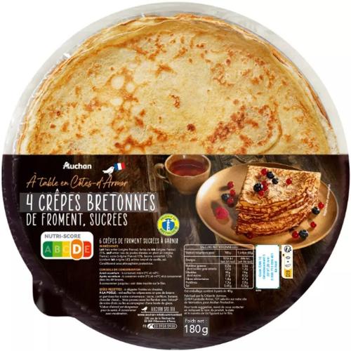 crêpes bretonnes montées par styliste culinaire packaging