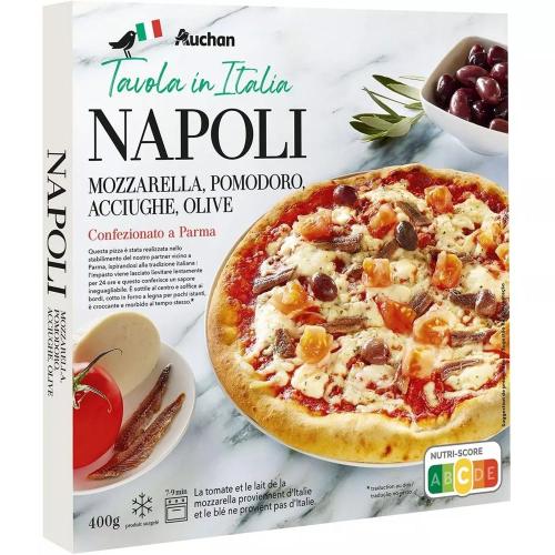 pizza napoli presentée par styliste culinaire packaging