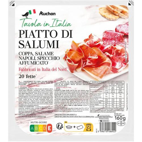 plateau de charcuterie italienne dressé par styliste culinaire packaging