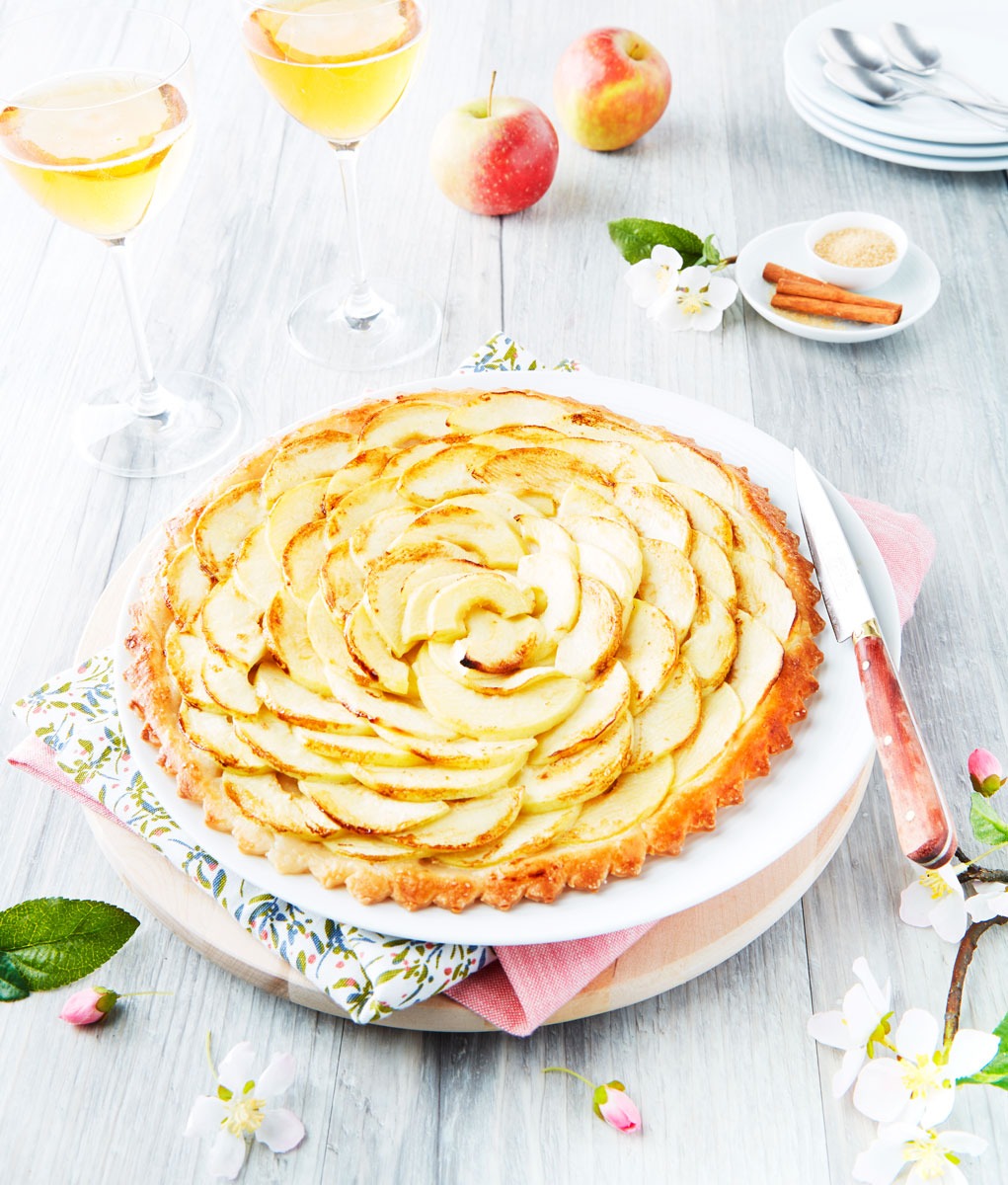 tarte aux pommes montée par styliste culinaire branding pour unicid